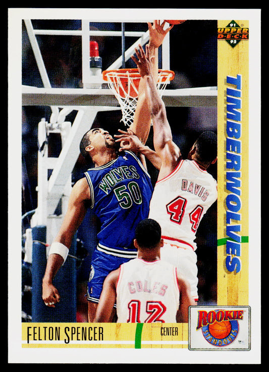 1991-92 Upper Deck #R4 Felton Spencer Rookie Standouts