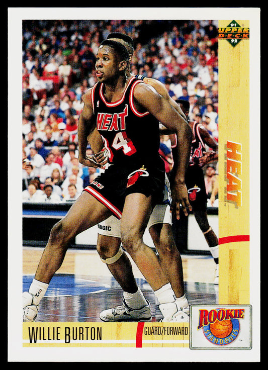 1991-92 Upper Deck #R6 Willie Burton Rookie Standouts