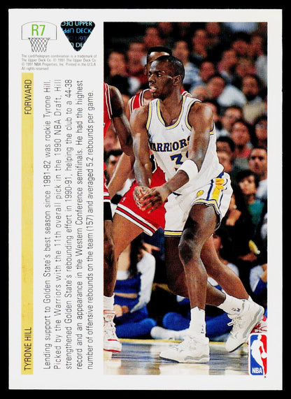 1991-92 Upper Deck #R7 Tyrone Hill Rookie Standouts