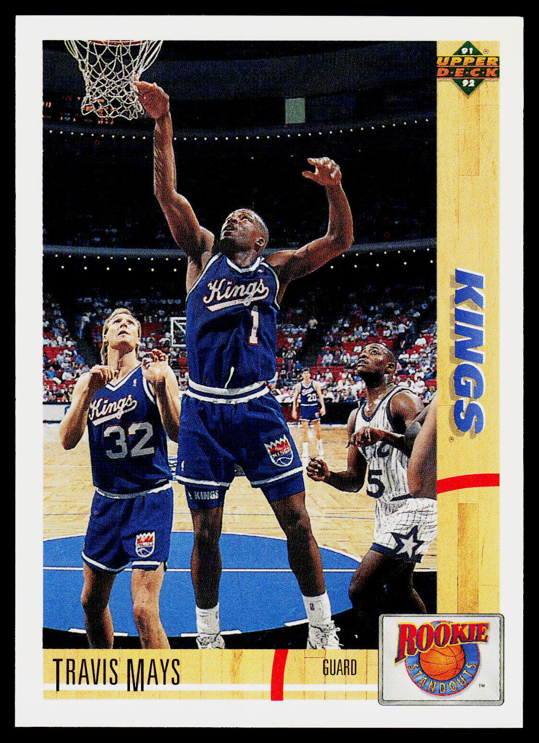 1991-92 Upper Deck #R9 Travis Mays Rookie Standouts