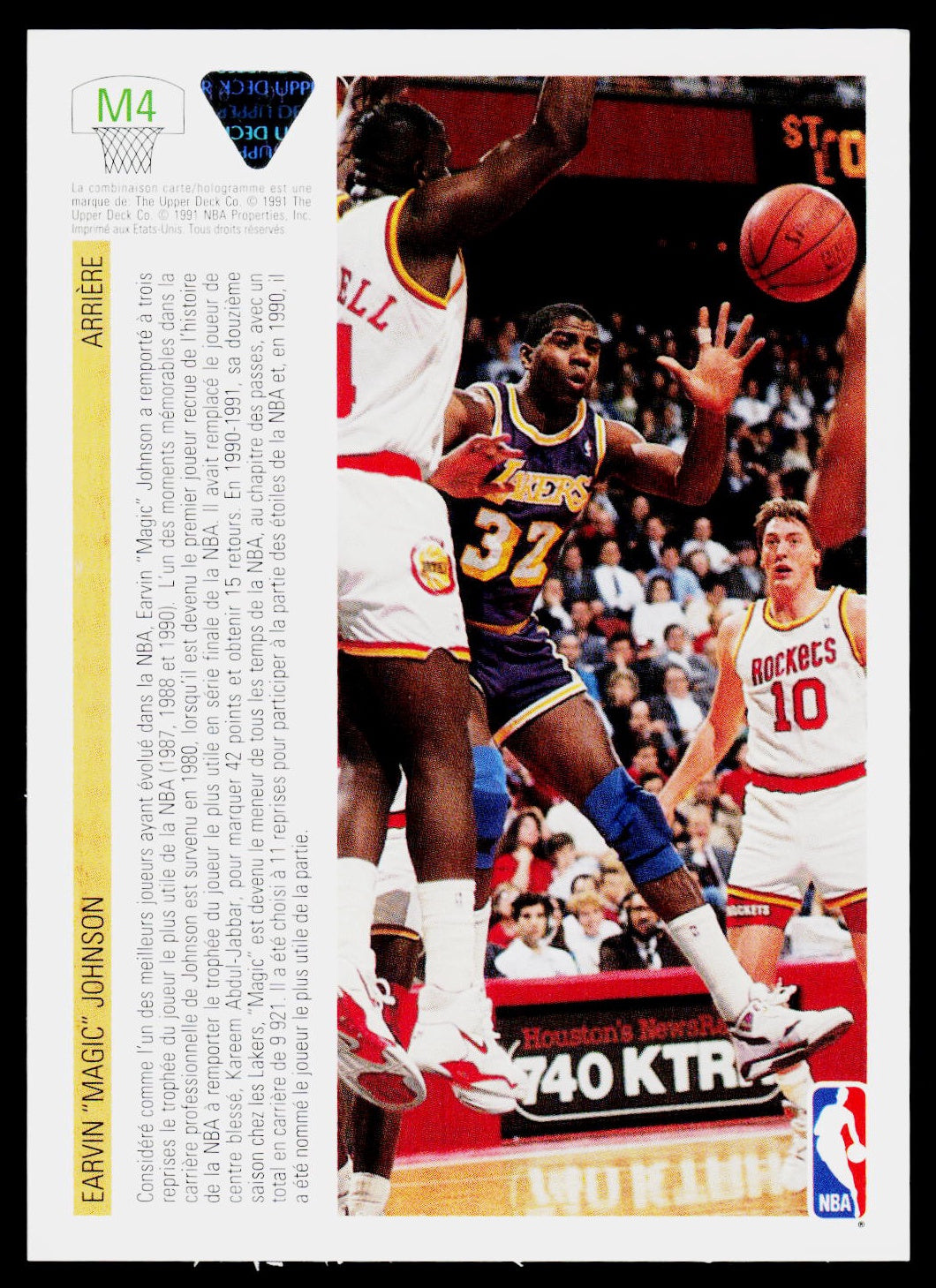 1991 Upper Deck Paris McDonald's Open #M4 Magic Johnson