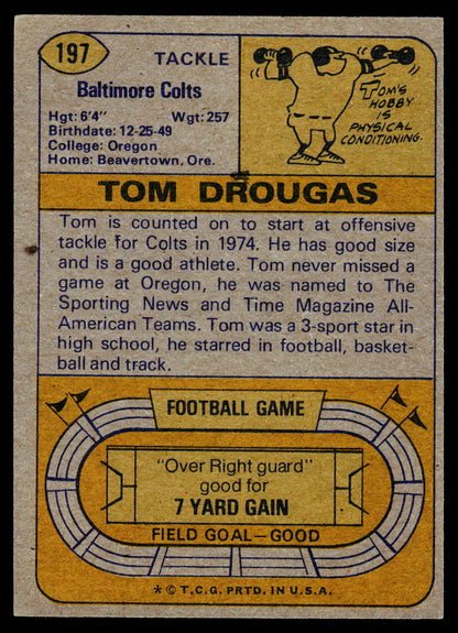 1974 Topps #197 Tom Drougas