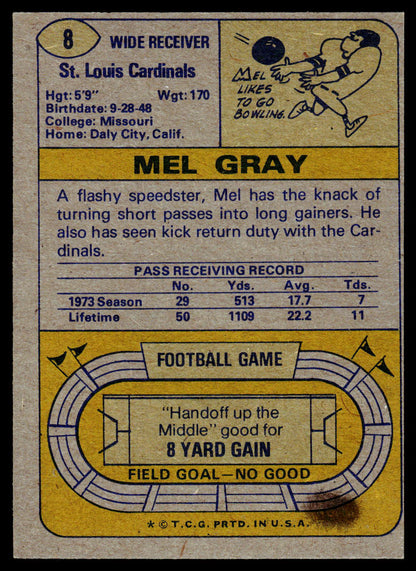 1974 Topps #8 Mel Gray