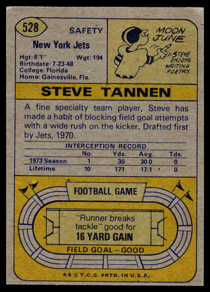 1974 Topps #528 Steve Tannen
