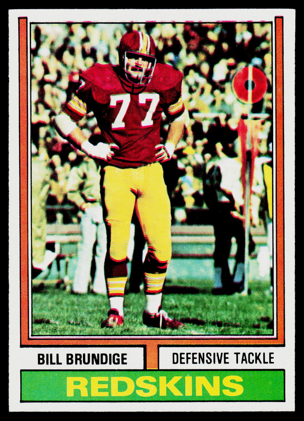 1974 Topps #287 Bill Brundige