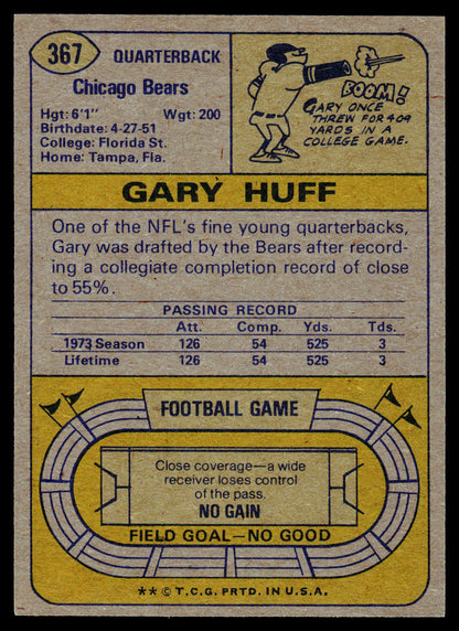 1974 Topps #367 Gary Huff