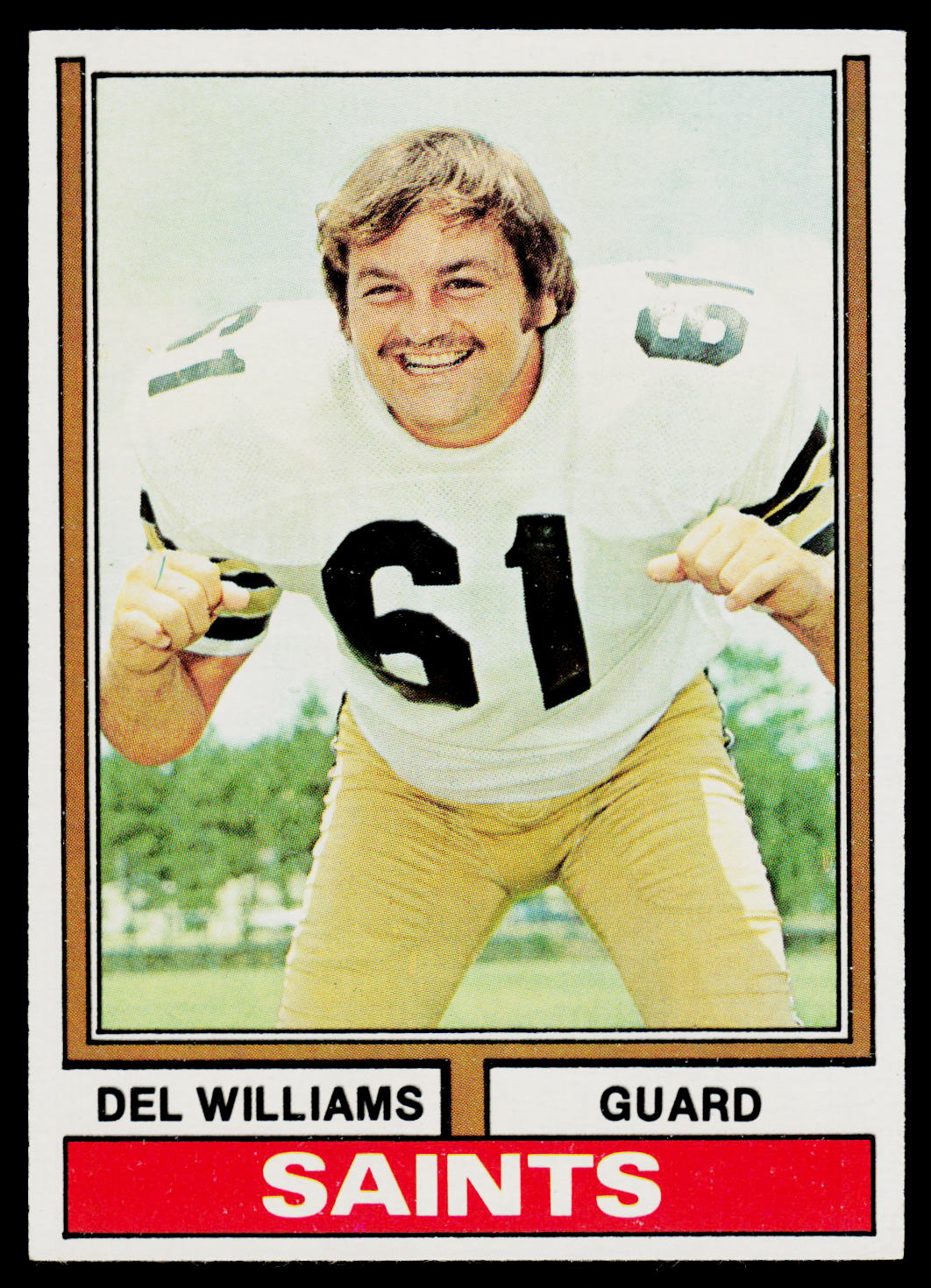 1974 Topps #42 Del Williams One
