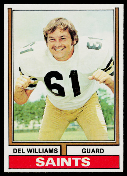 1974 Topps #42 Del Williams One