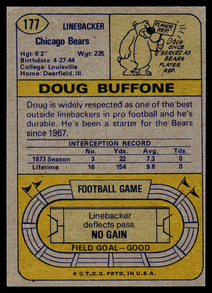 1974 Topps #177 Doug Buffone