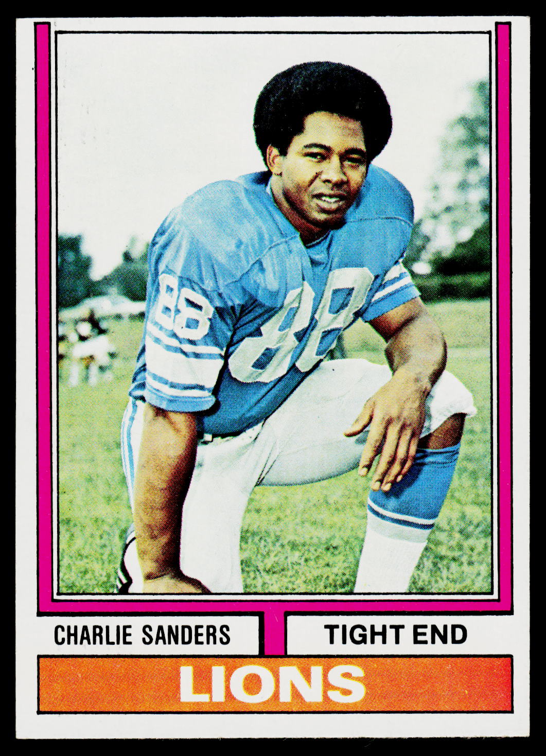 1974 Topps #440 Charlie Sanders