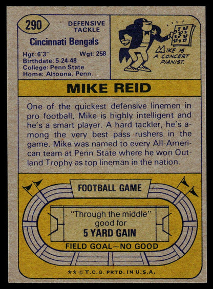 1974 Topps #290 Mike Reid