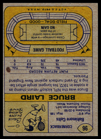 1974 Topps #96 Bruce Laird
