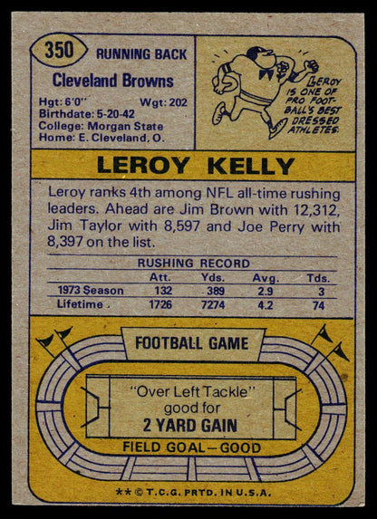 1974 Topps #350 Leroy Kelly