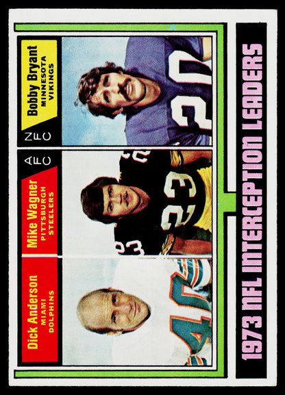 1974 Topps #332 Dick Anderson / Mike Wagner / Bobby Bryant