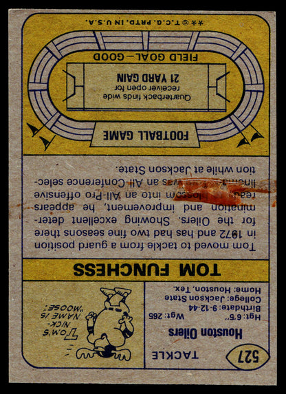 1974 Topps #527 Tom Funchess
