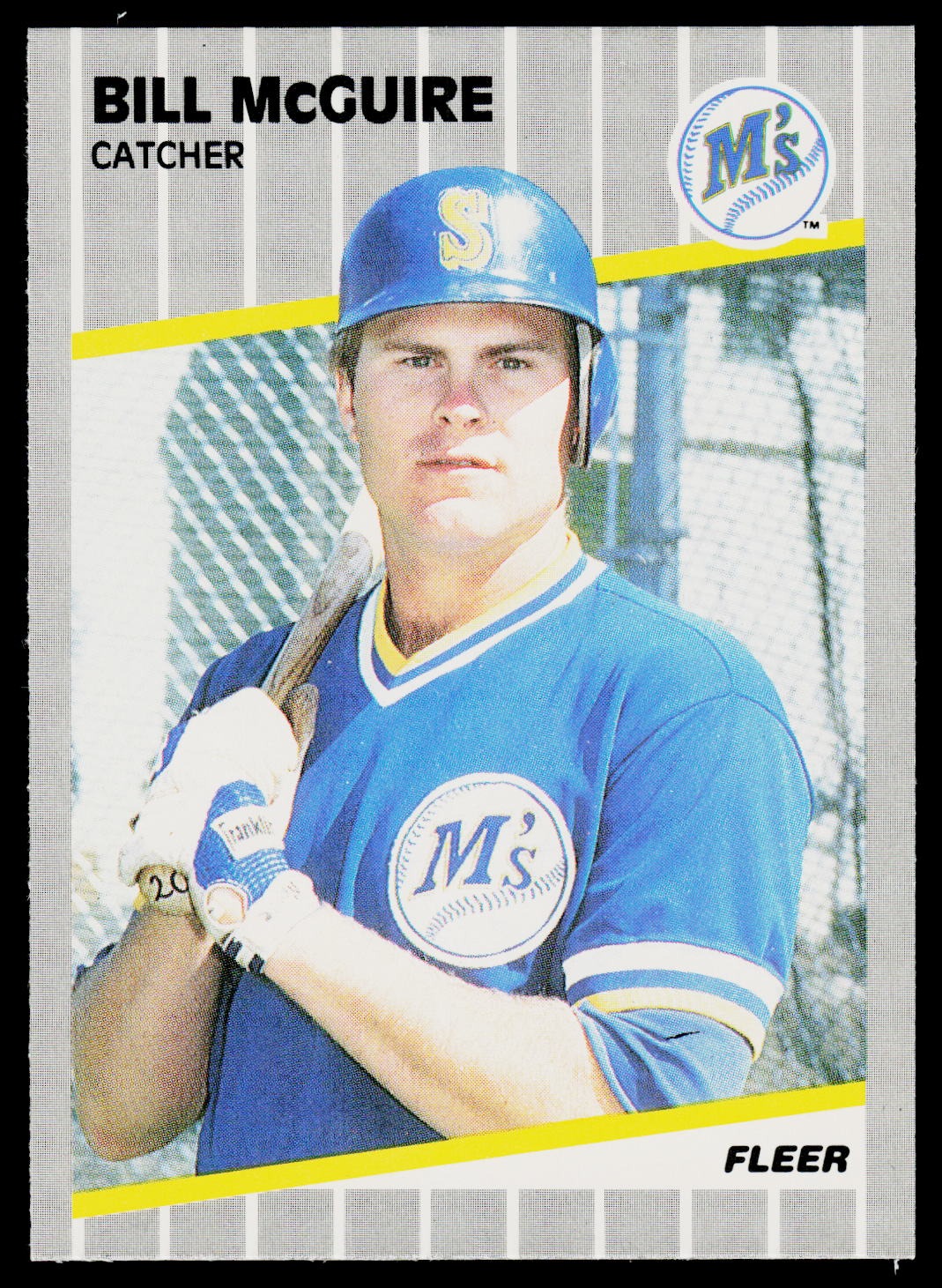 1989 Fleer #553 Bill McGuire