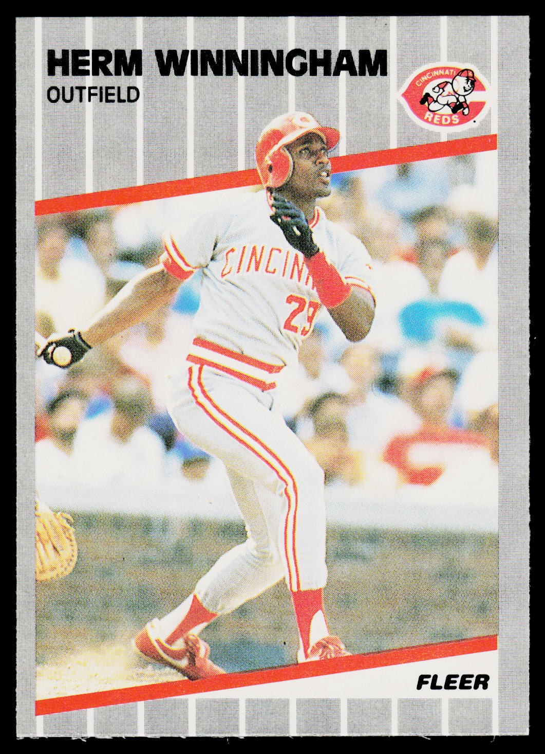 1989 Fleer #175 Herm Winningham
