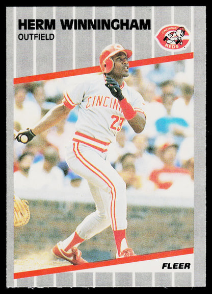 1989 Fleer #175 Herm Winningham