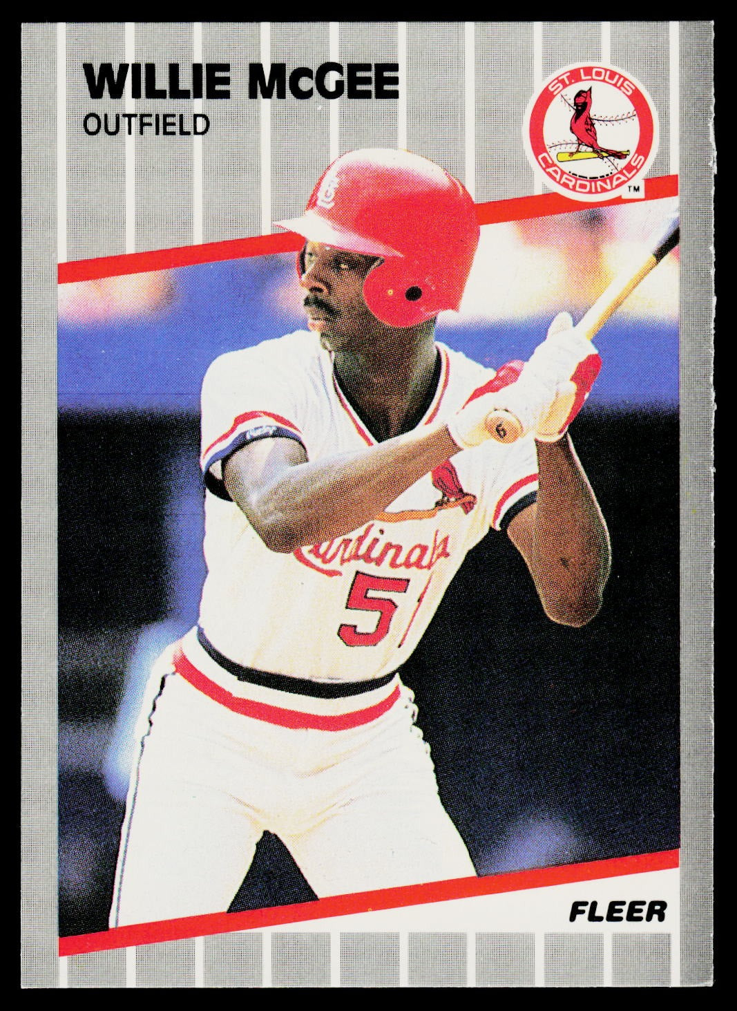1989 Fleer #457 Willie McGee