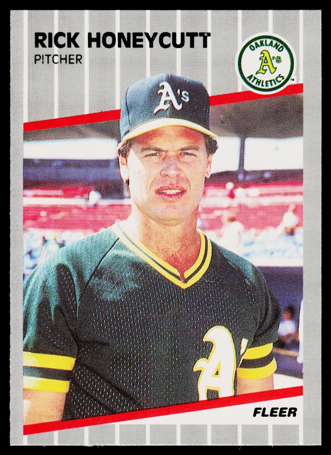 1989 Fleer #11 Rick Honeycutt