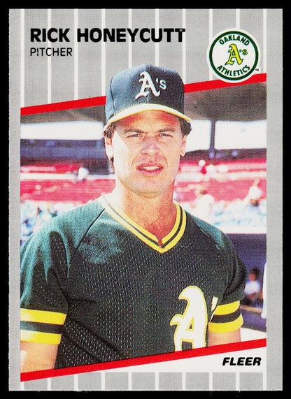 1989 Fleer #11 Rick Honeycutt