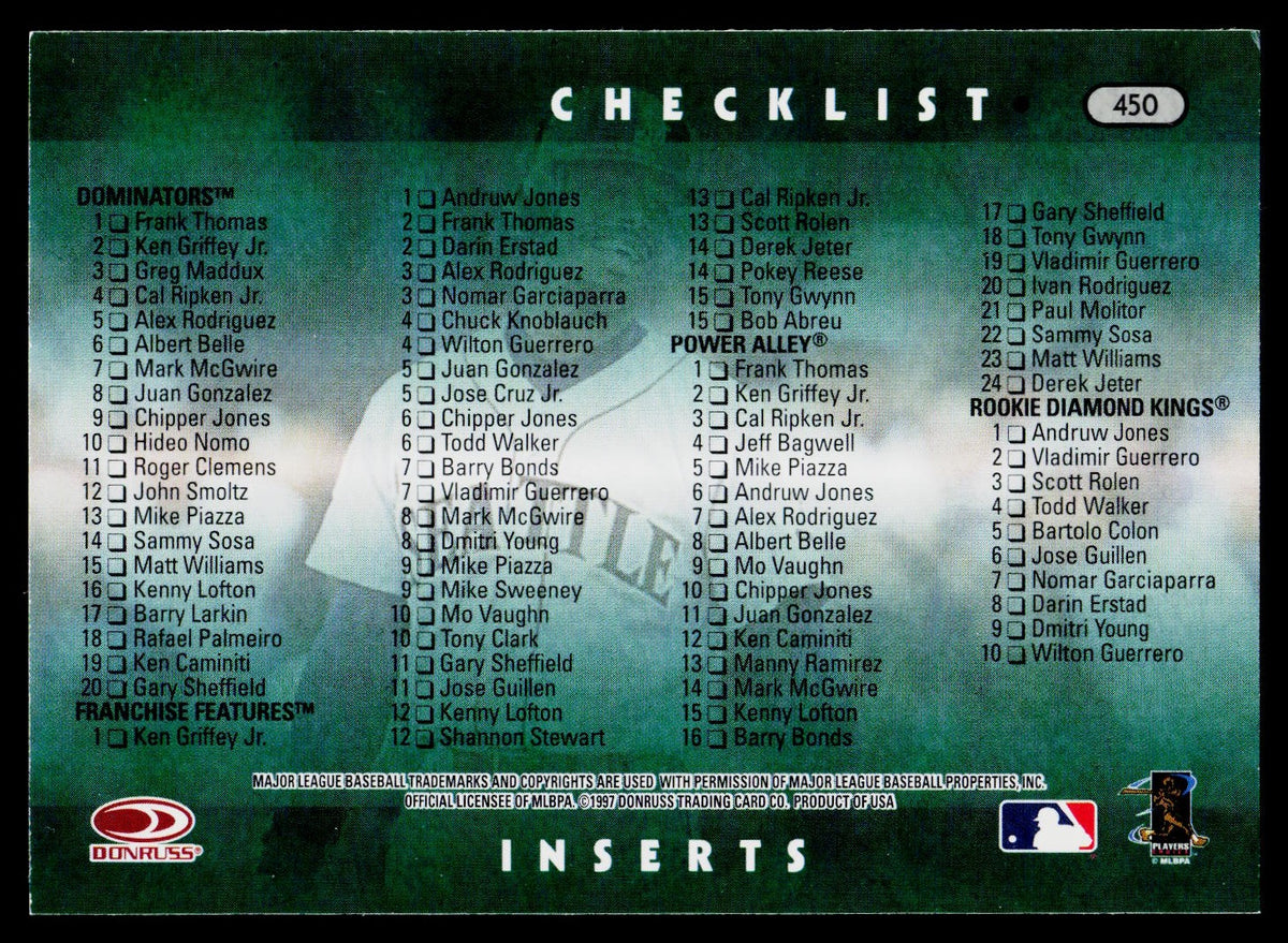 1997 Donruss #450 Ken Griffey Jr.
