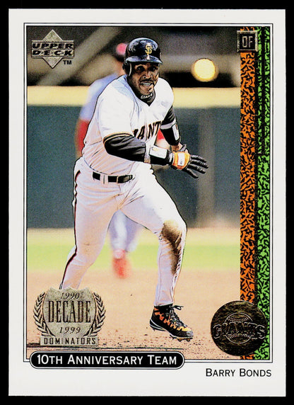 1999 Upper Deck #X7 Barry Bonds 10th Anniversary Team