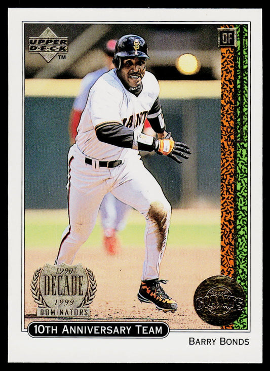 1999 Upper Deck #X7 Barry Bonds 10th Anniversary Team