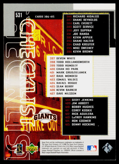 1999 Upper Deck #531 Barry Bonds