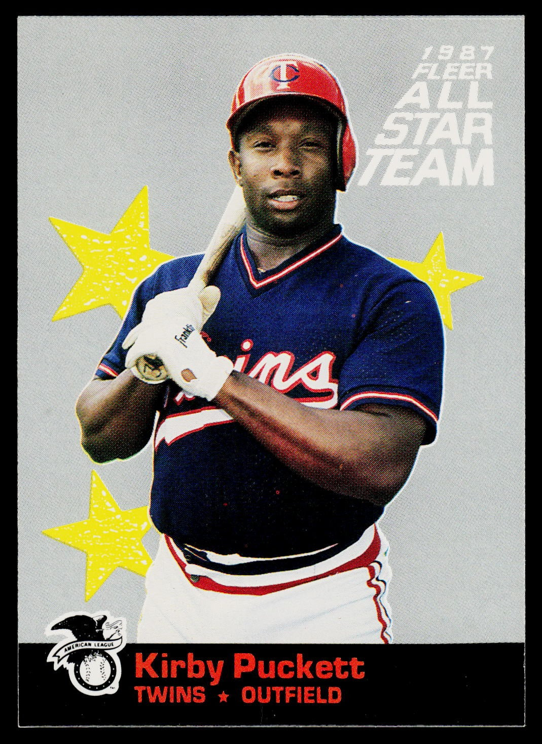 1987 Fleer #5 Kirby Puckett Fleer All Star Team