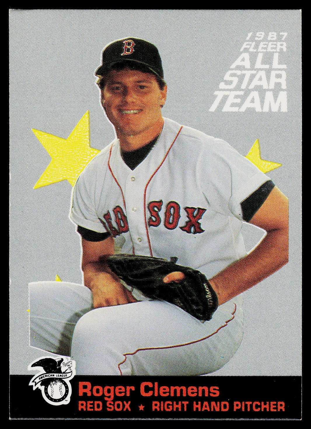 1987 Fleer #11 Roger Clemens Fleer All Star Team