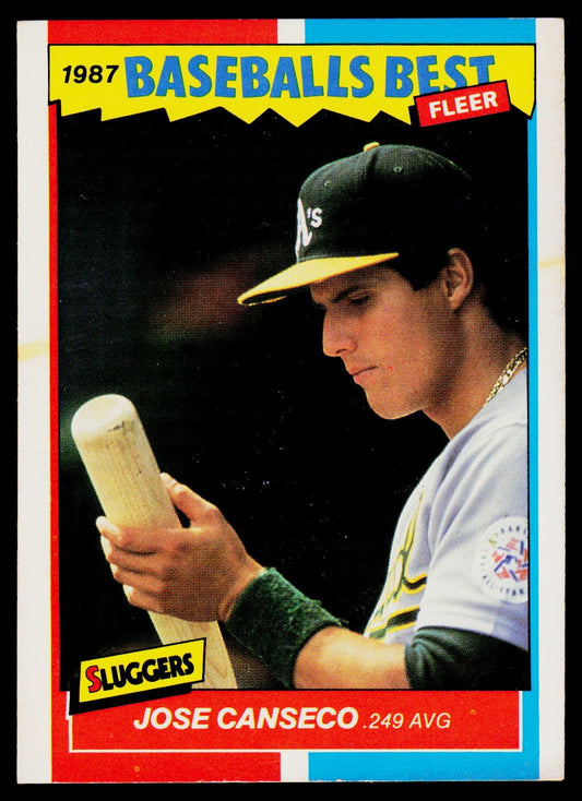 1987 Fleer Baseball's Best Sluggers vs. Pitchers #8 Jose Canseco