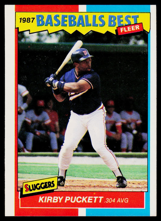 1987 Fleer Baseball's Best Sluggers vs. Pitchers #31 Kirby Puckett