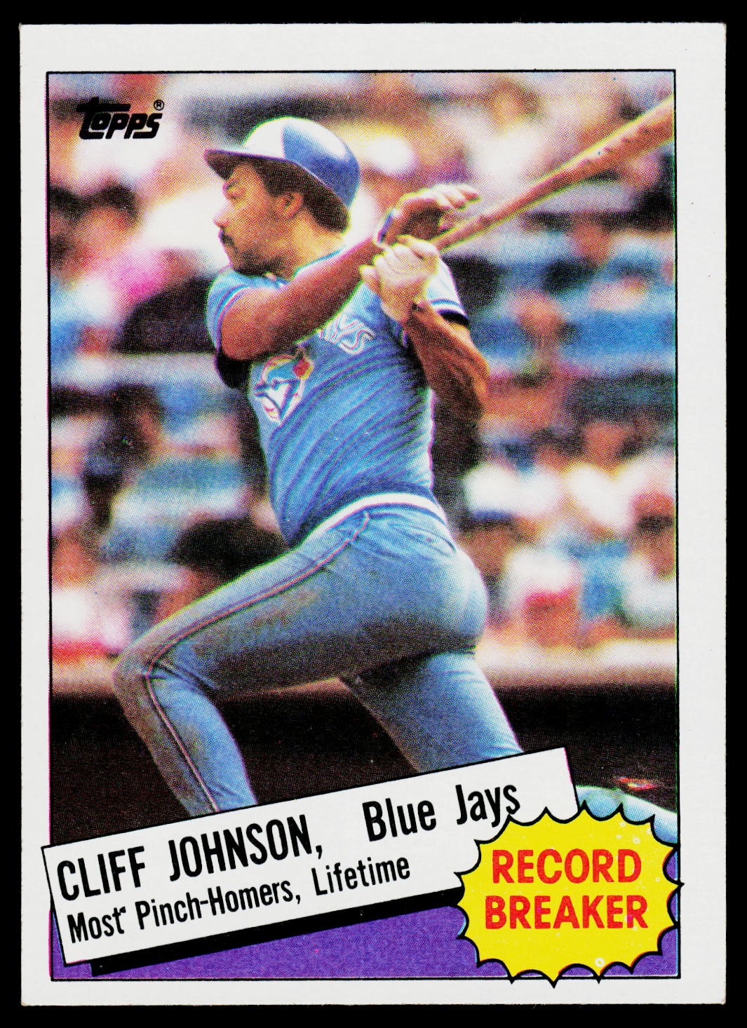 1985 Topps #4 Cliff Johnson