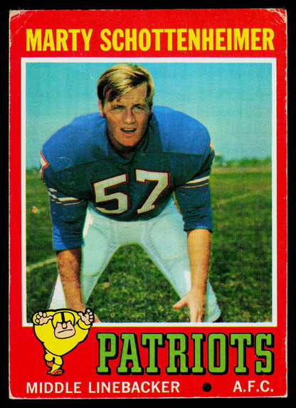 1971 Topps #3 Marty Schottenheimer