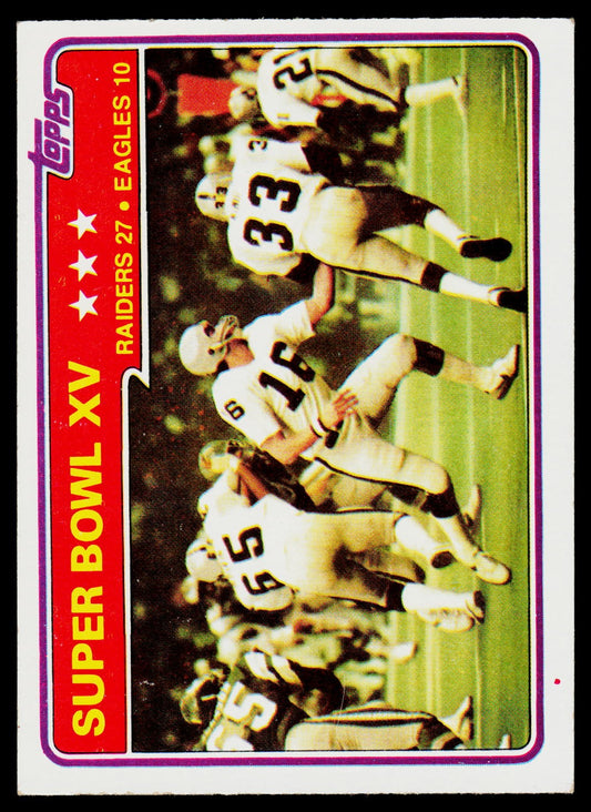 1981 Topps #494 Super Bowl XV SBXV