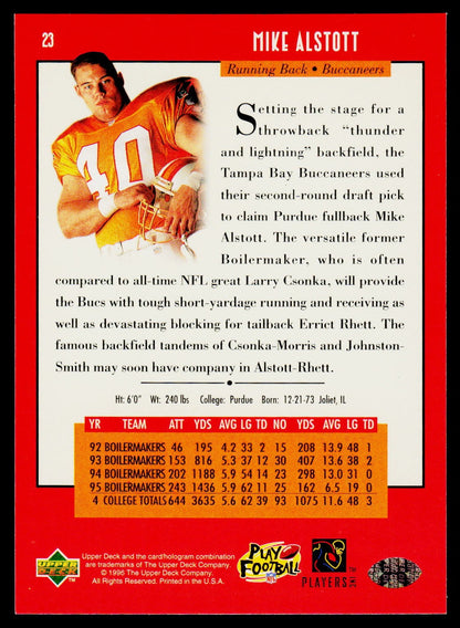 1996 Upper Deck #23 Mike Alstott