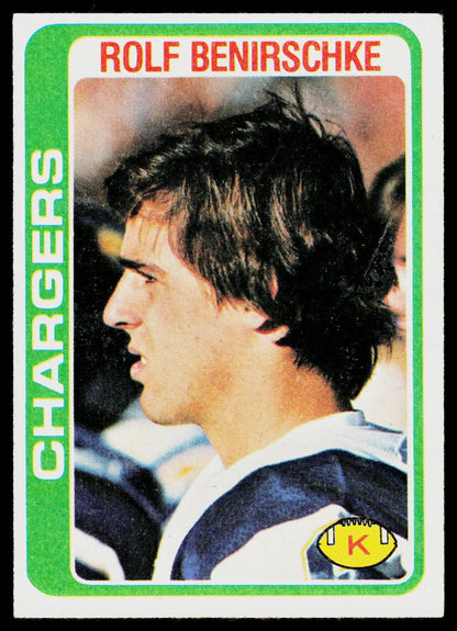 1978 Topps #122 Rolf Benirschke
