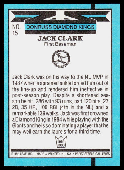 1988 Donruss #15 Jack Clark