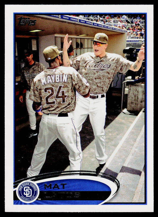 2012 Topps #256 Mat Latos : In dugout