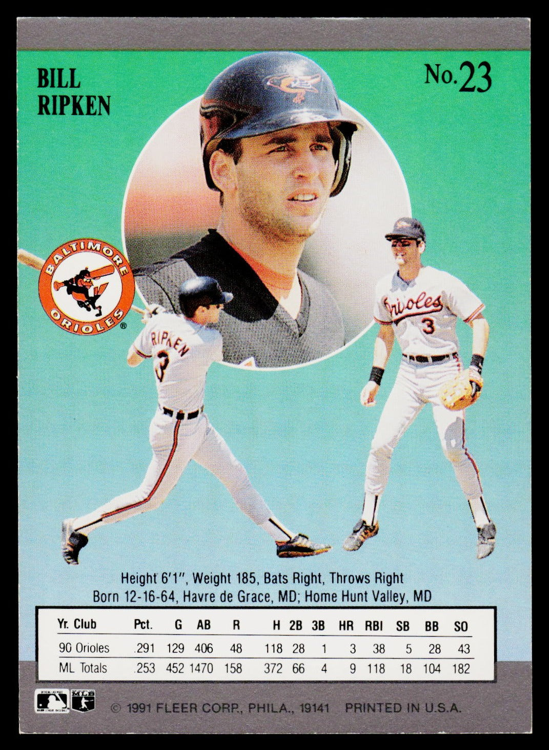 1991 Ultra #23 Bill Ripken