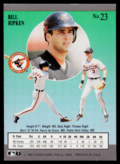 1991 Ultra #23 Bill Ripken