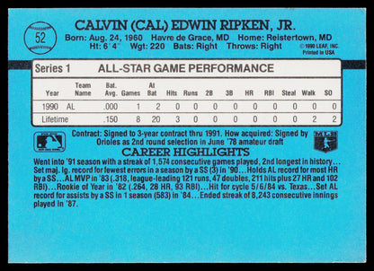 1991 Donruss #52 Cal Ripken