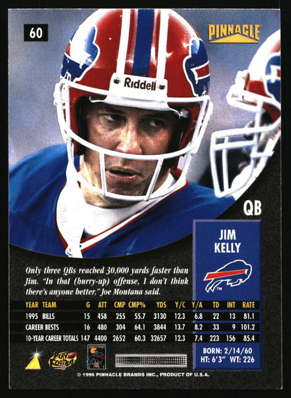 1996 Pinnacle #60 Jim Kelly