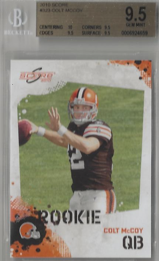 2010 Score #323 Colt McCoy MNT 9.5