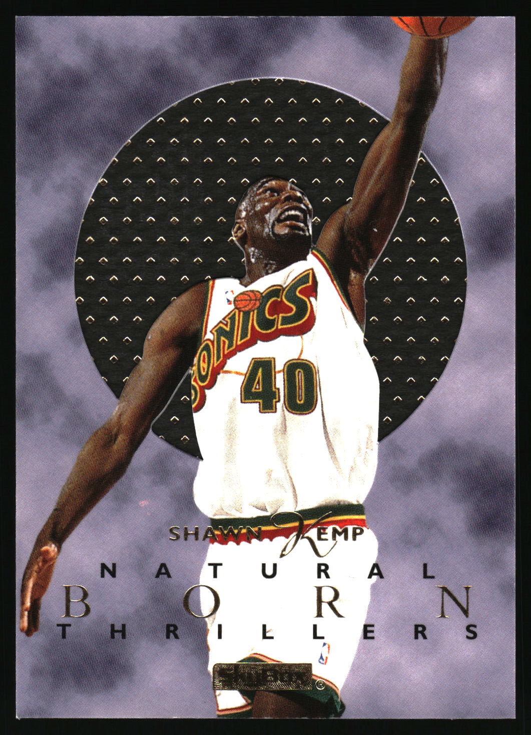 1995-96 SkyBox E-XL #9 Shawn Kemp Natural-Born-Thrillers