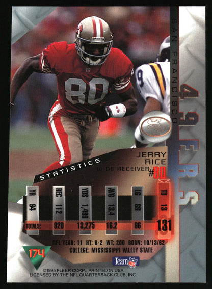 1995 Fleer Metal #174 Jerry Rice