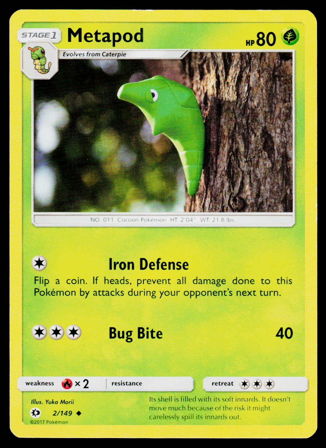 SM Base Set #2/149 Metapod