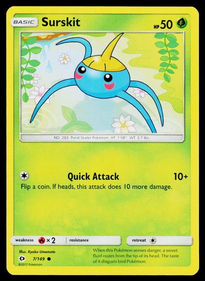 SM Base Set #7/149 Surskit