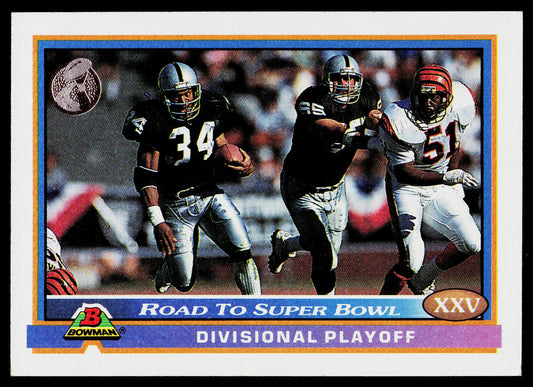 1991 Bowman #554b Road to Super Bowl XXV: Raiders vs. Bengals